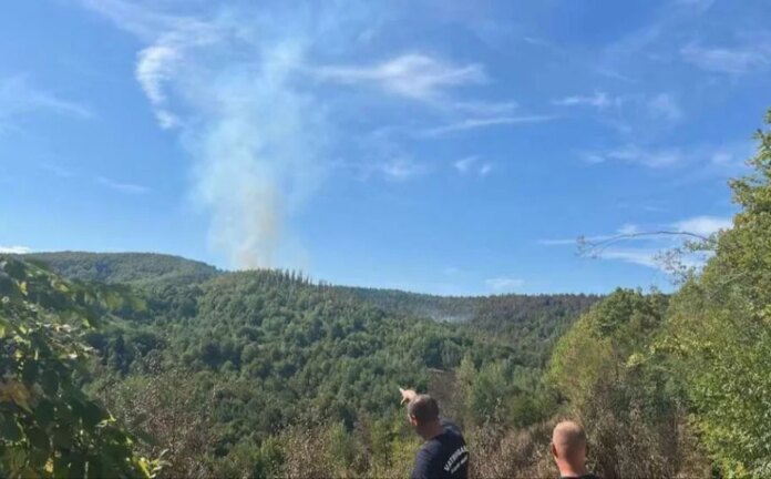 Požar ponovo buknuo kod Sanskog Mosta: Vatrogascima gašenje otežava nepristupačan teren