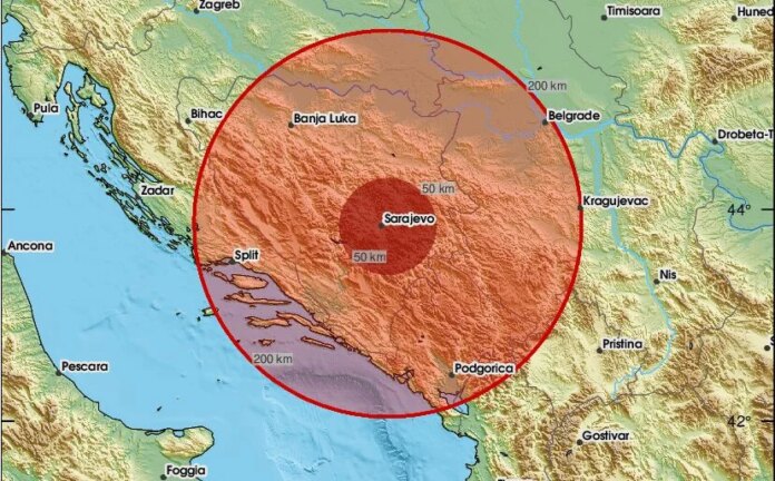 Jači zemljotres pogodio BiH i uznemirio građane Sarajeva: “Kratko je zaljuljalo; kao voz”