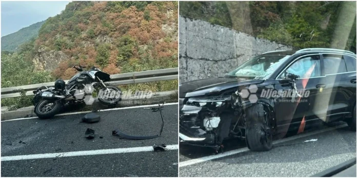 Potvrdili u MUP-u HNKSudar auta i motocikla na Bradini, jedna osoba prebačena u Opću bolnicu Konjic